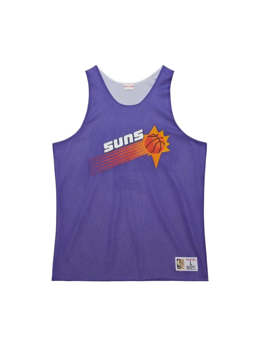 Мужская баскетбольная майка с двусторонним дизайном Mitchell & Ness — изображение 2 из 5, фиолетовый белый
