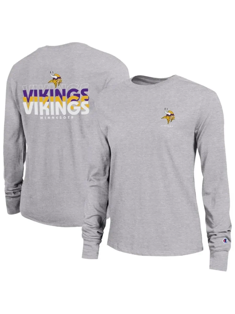 Футболка с длинным рукавом с принтом Minnesota Vikings Champion