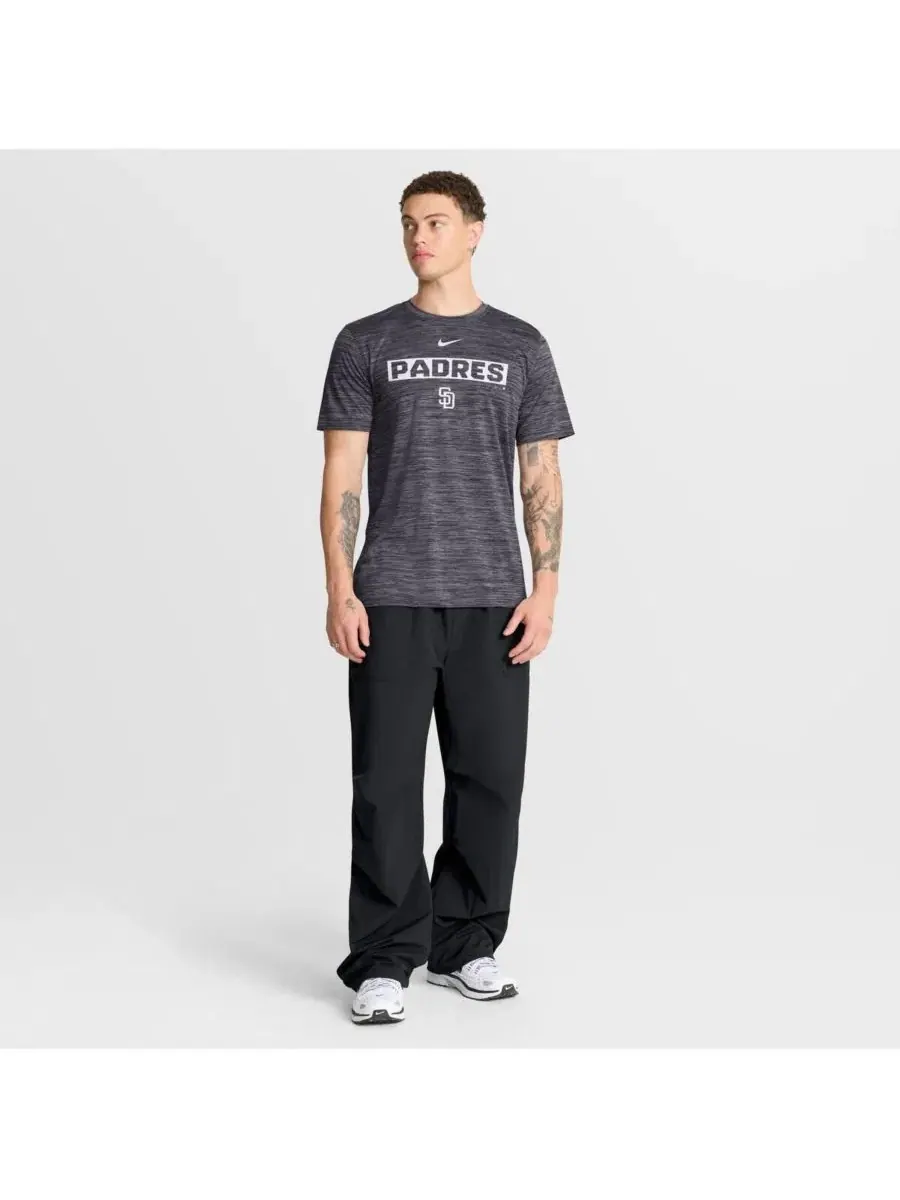 Мужская черная футболка San Diego Padres Velocity Dri-FIT Nike — изображение 3 из 8, черный