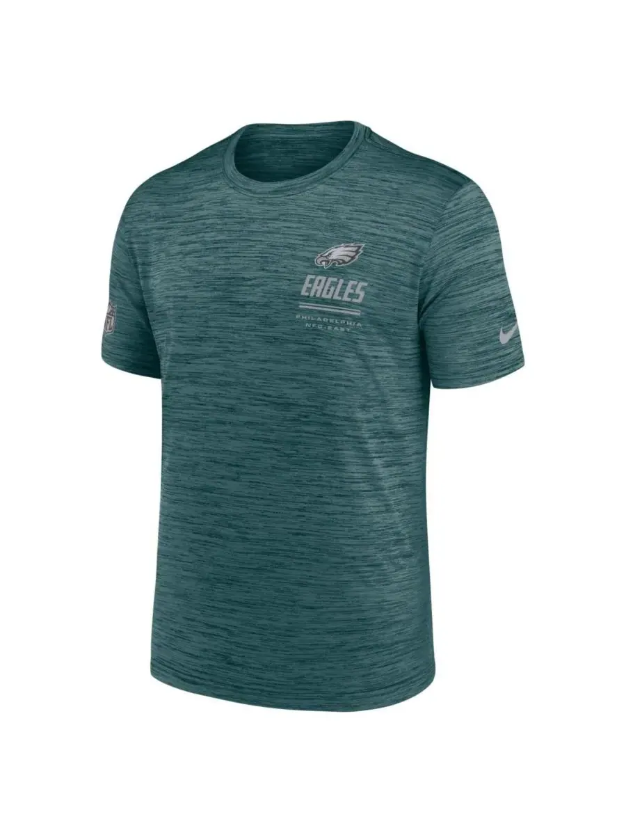 Мужская футболка Philadelphia Eagles Sideline Double Covered Dri-FIT Velocity цвета — изображение 4 из 8, зеленый