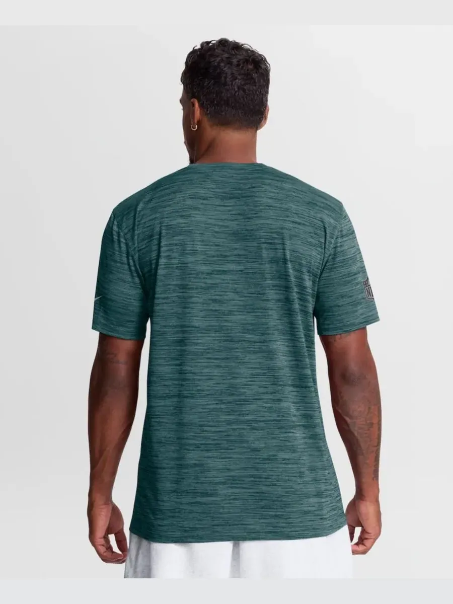 Мужская футболка Philadelphia Eagles Sideline Double Covered Dri-FIT Velocity цвета — изображение 6 из 8, зеленый