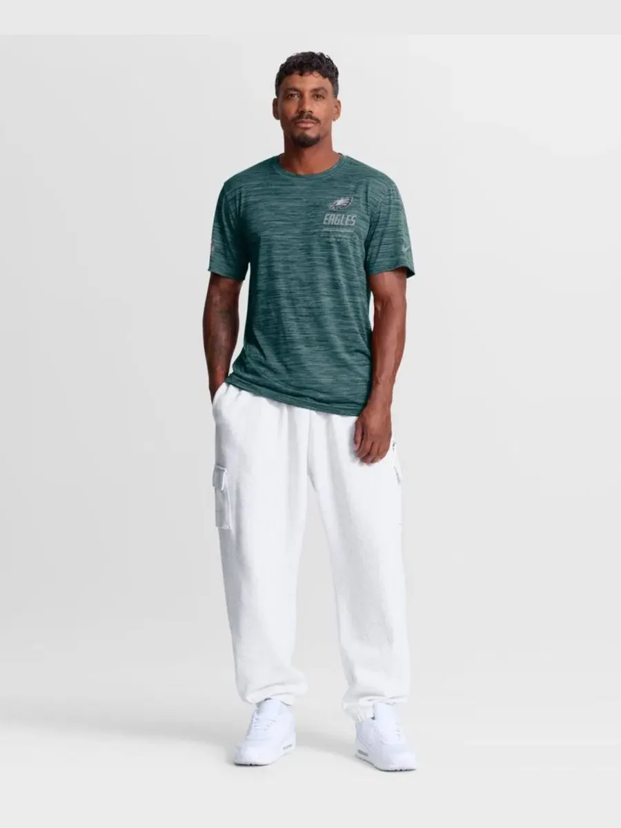 Мужская футболка Philadelphia Eagles Sideline Double Covered Dri-FIT Velocity цвета — изображение 7 из 8, зеленый