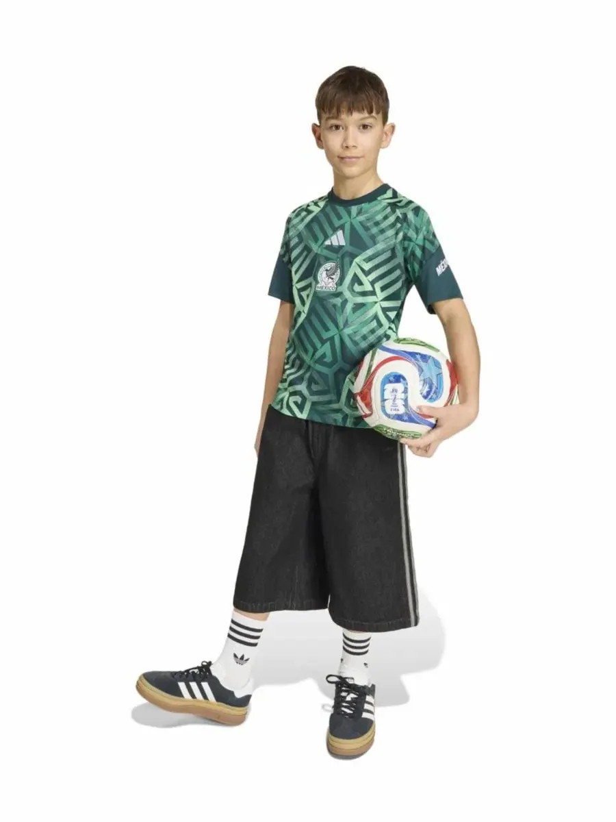 Футболка для предматчевой разминки Mexico National Team 2026 adidas — изображение 4 из 5, зеленый
