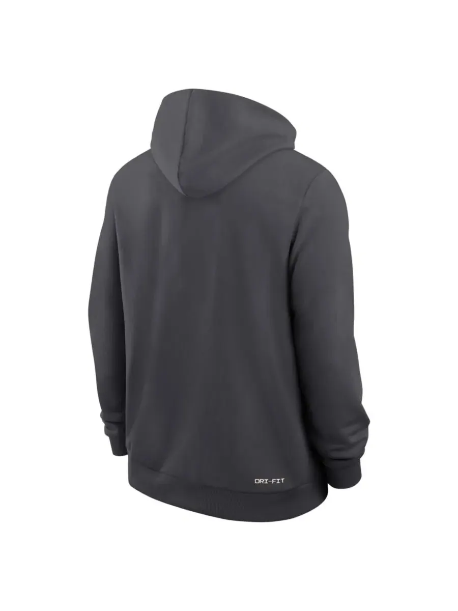 Худи с капюшоном и полной молнией Nike Alabama Crimson Tide 2026 Sideline Standard Issue Dri-FIT — изображение 3 из 3, серый
