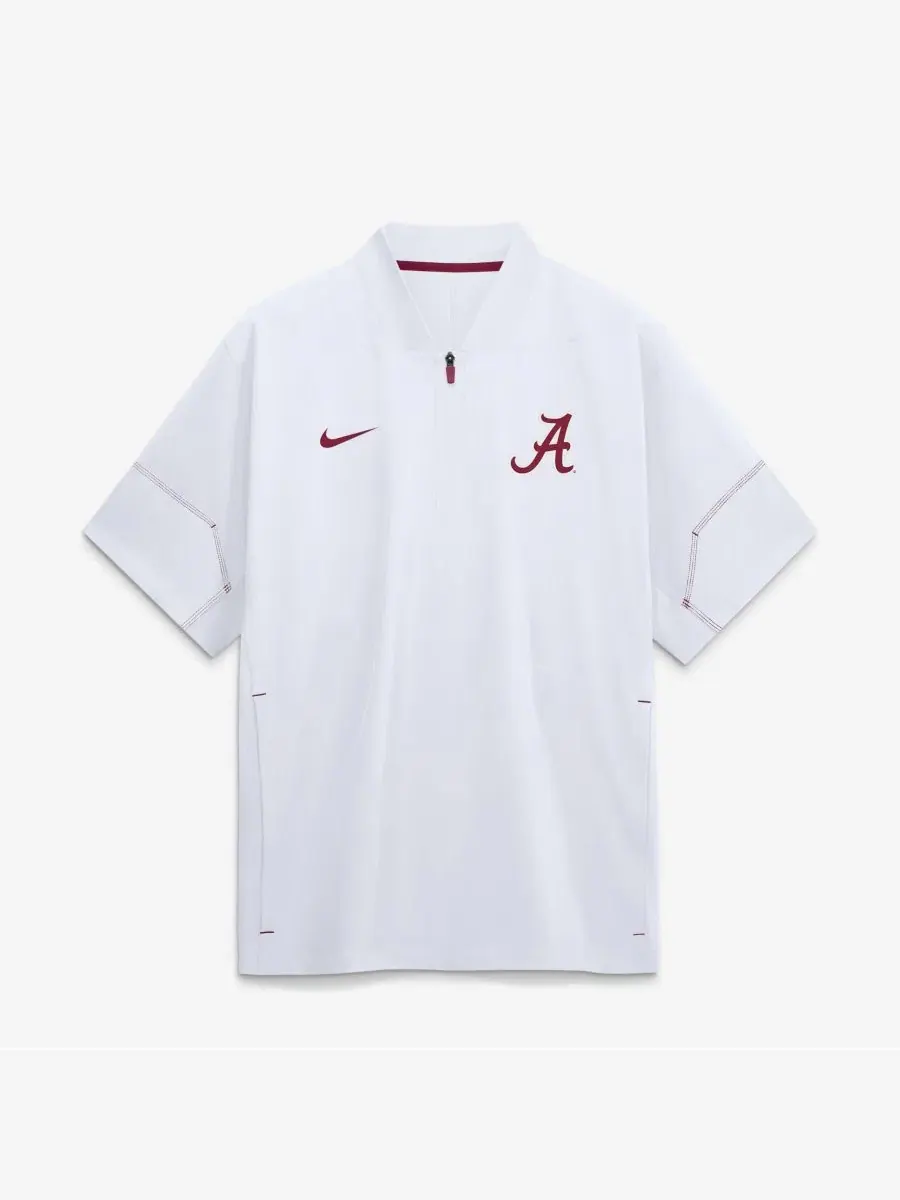 Мужская рубашка-поло Nike 2026 Sideline Coach Shirt с коротким рукавом и четверть-молнией