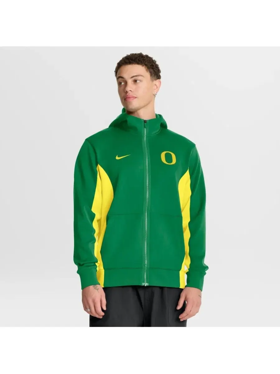 Флисовая куртка-худи с полной застежкой-молнией Oregon Ducks Dri-FIT Game Nike