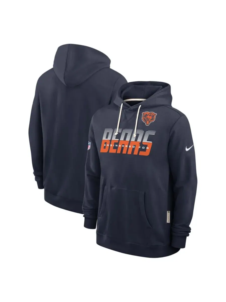 Худи с капюшоном Nike Chicago Bears Sideline Standard Issue Dri-FIT