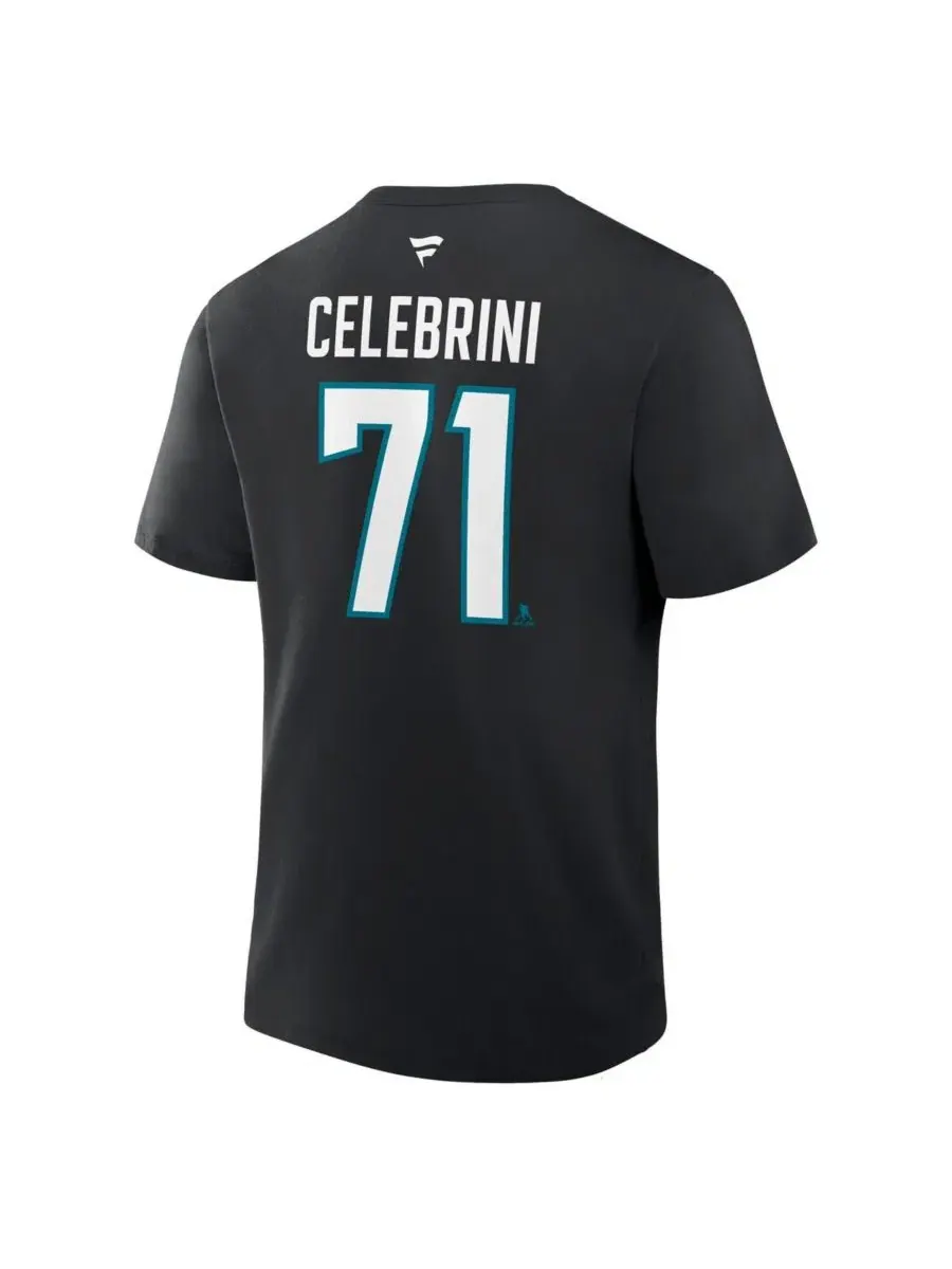 Футболка с длинным рукавом Macklin Celebrini Authentic Stack Fanatics — изображение 3 из 3, черный