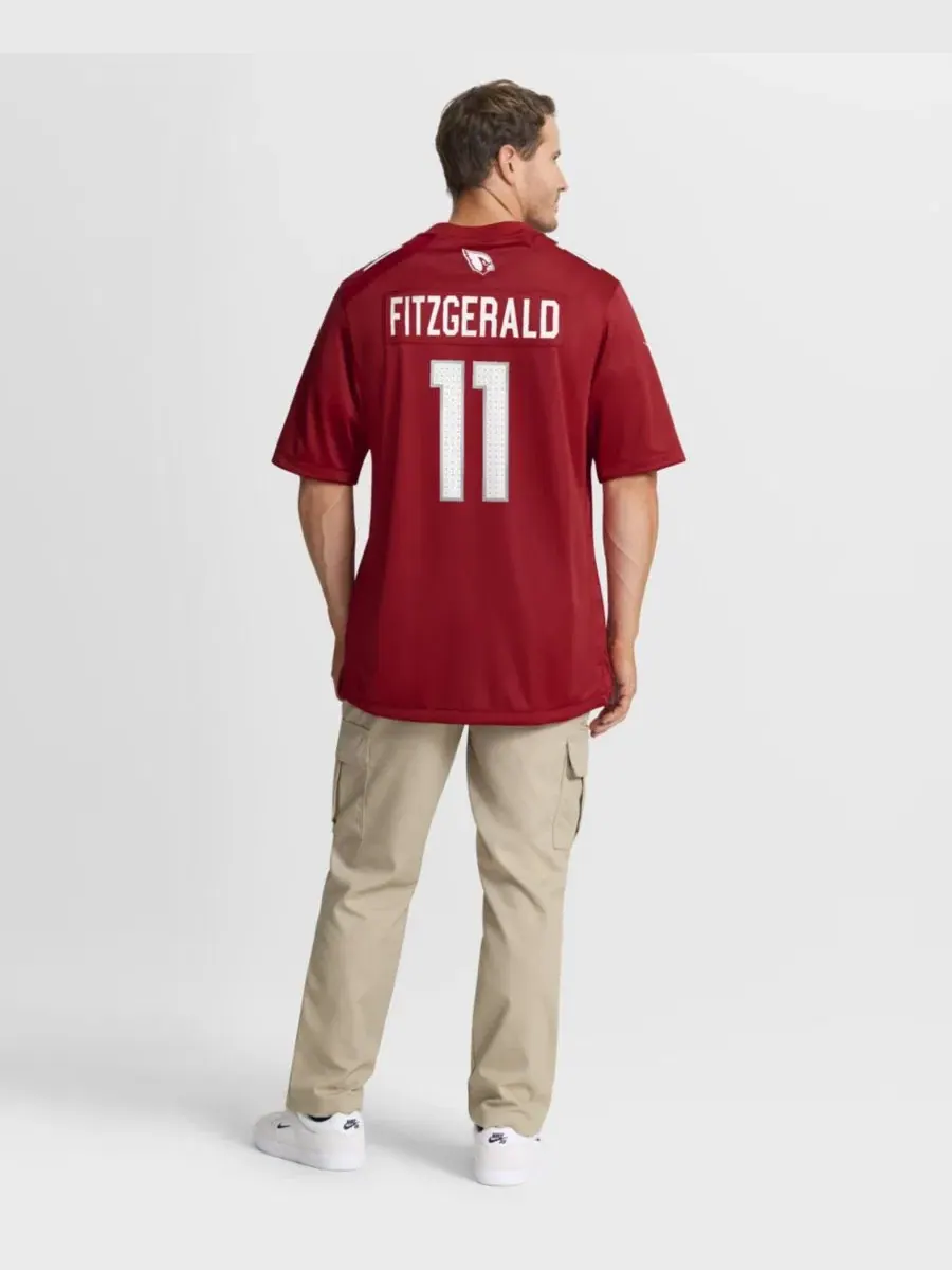 Мужская футболка с длинным рукавом Larry Fitzgerald Nike — изображение 3 из 5, красный