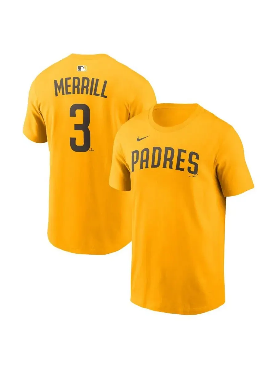 Футболка с именем и номером игрока Jackson Merrill Nike