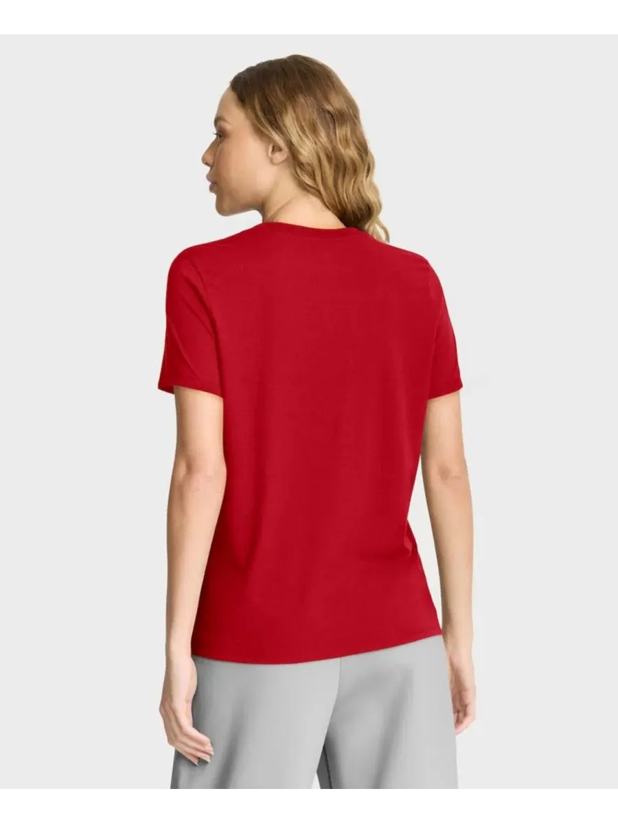 Футболка с коротким рукавом с технологией Dri-FIT, модель Early Work Tri-Blend Nike — изображение 3 из 4, красный
