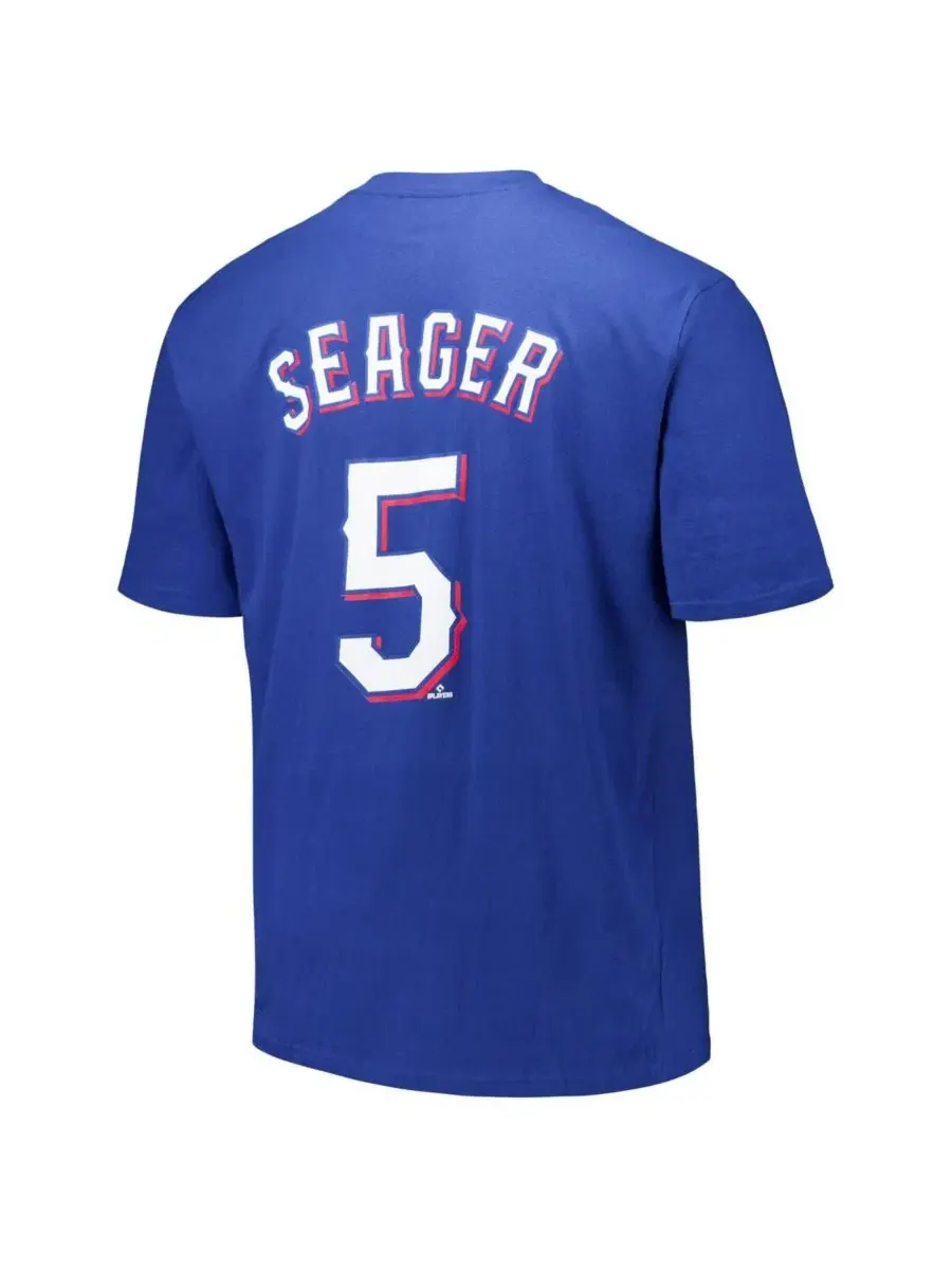 Футболка с длинным рукавом Corey Seager Fanatics — изображение 2 из 3, королевский