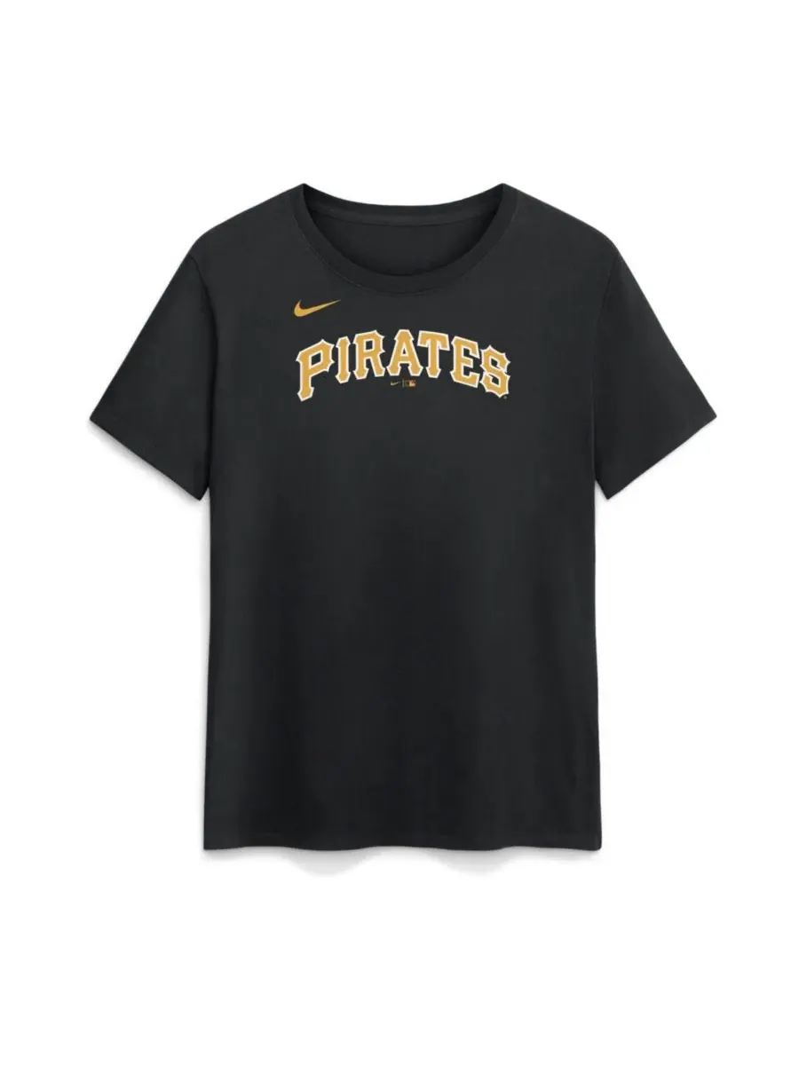 Футболка с именем и номером Konnor Griffin Black Pittsburgh Pirates Nike — изображение 2 из 3, черный