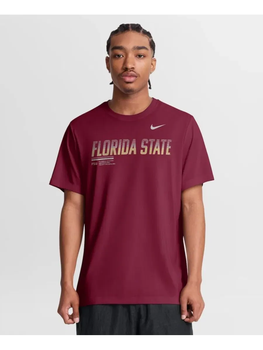 Футболка с коротким рукавом Dri-FIT Florida State Seminoles Sideline Legend Nike