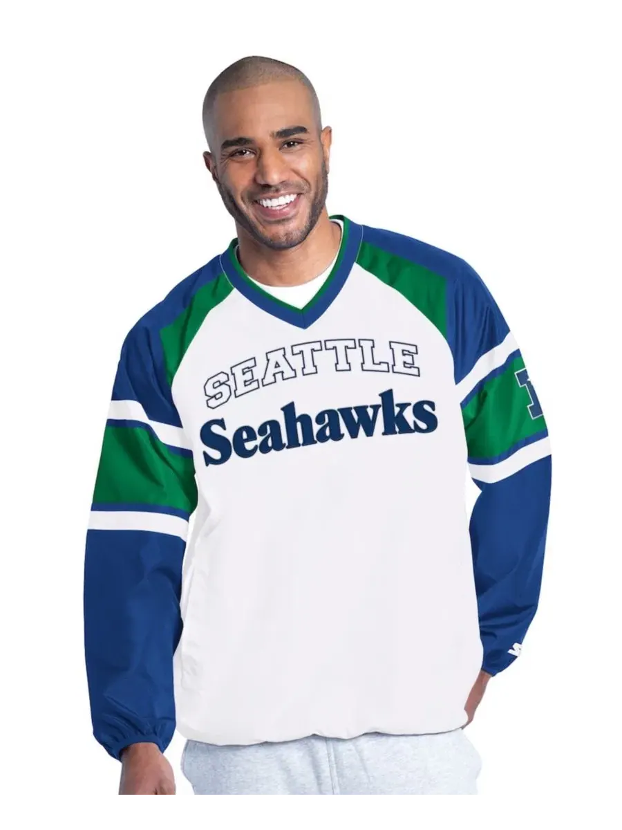 Куртка-пуловер реглан с принтом Seattle Seahawks Starter