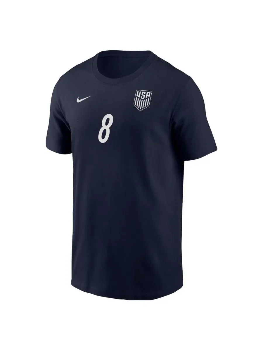 Футболка с именем и номером Weston McKennie Nike — изображение 3 из 3, темно-синий
