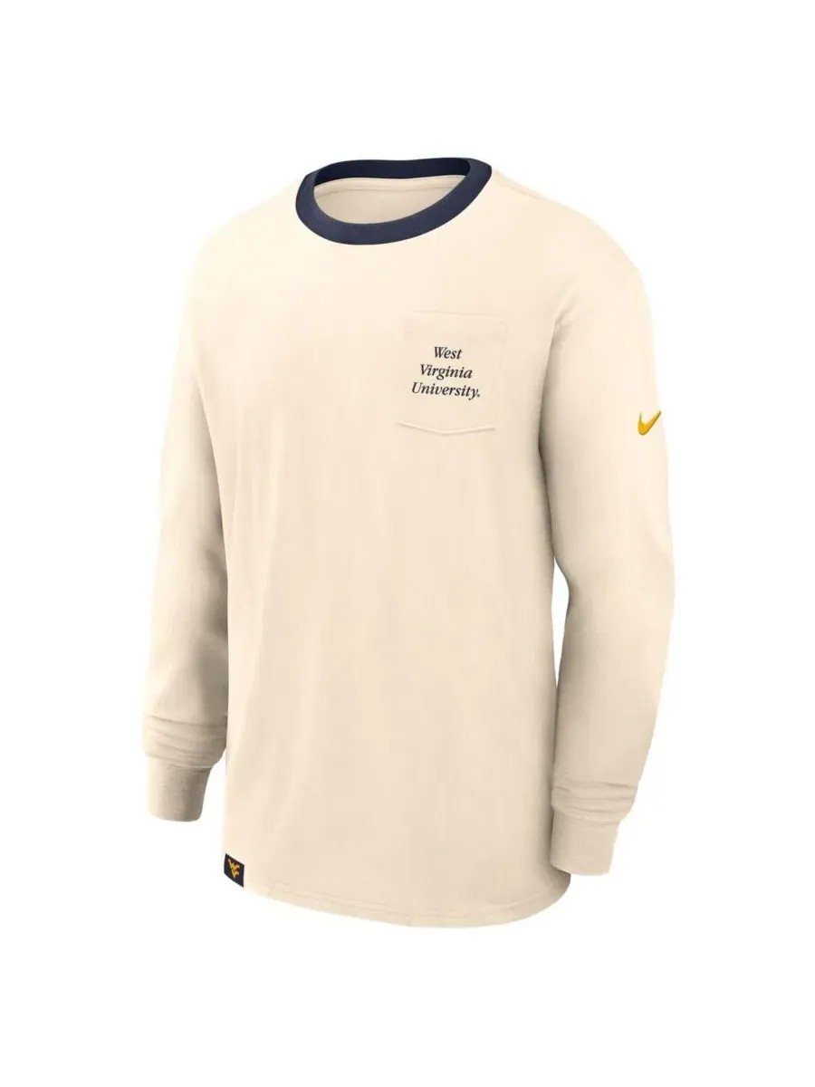 Футболка с длинным рукавом Athletic Prep Max90 Pocket Logo Nike — изображение 2 из 3, прозрачный