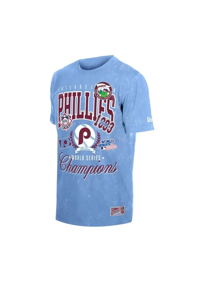 Футболка с принтом Philadelphia Phillies New Era — изображение 2 из 4, светлый синий
