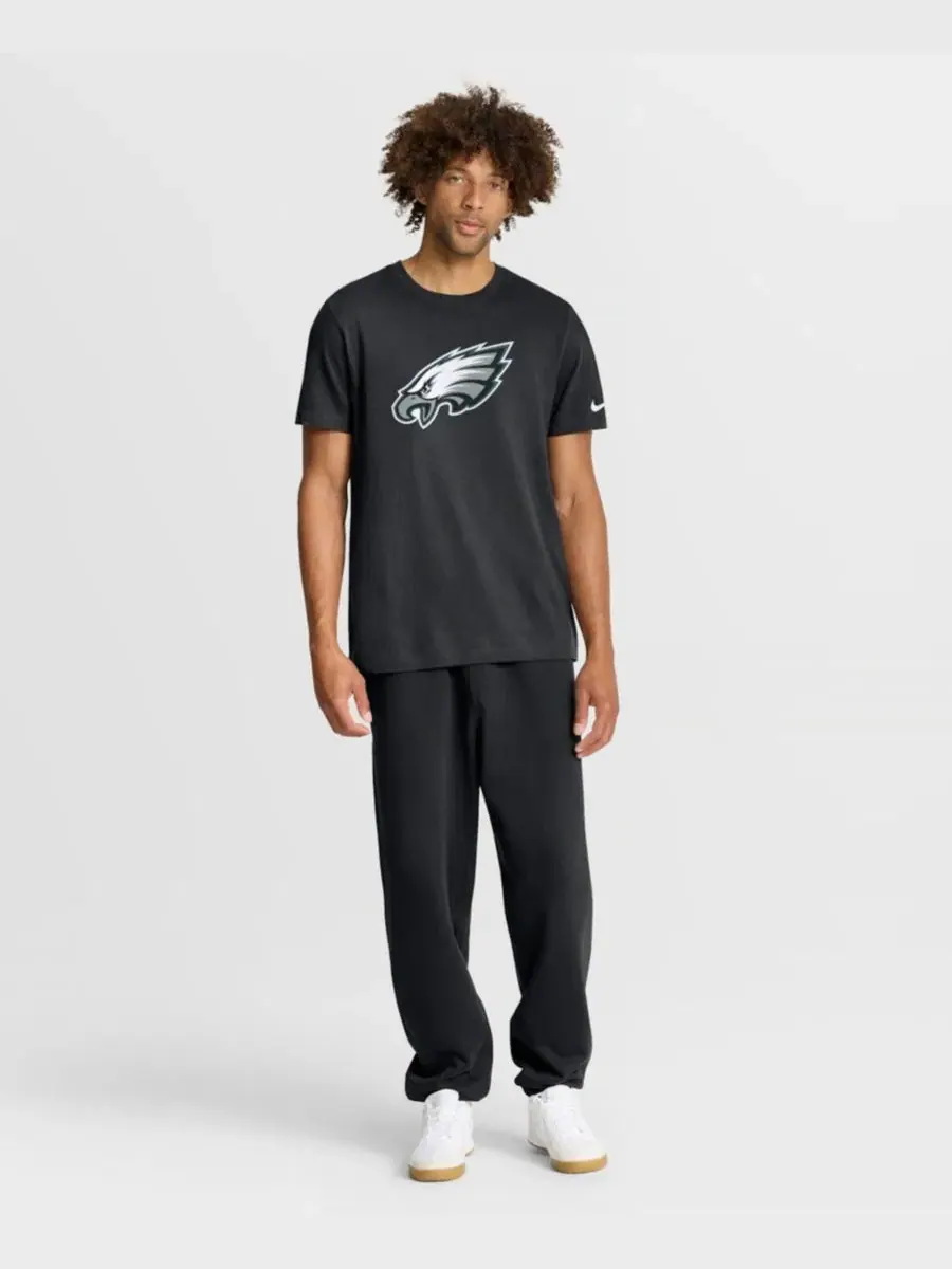 Футболка с длинным рукавом Philadelphia Eagles Essential Logo Nike — изображение 5 из 5, черный