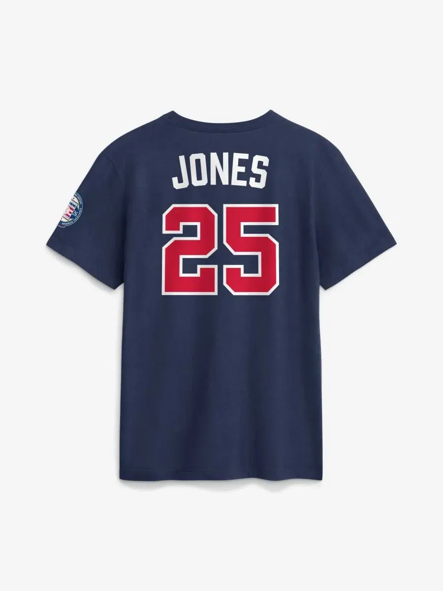 Футболка с принтом Andruw Jones Nike — изображение 3 из 3, темно-синий