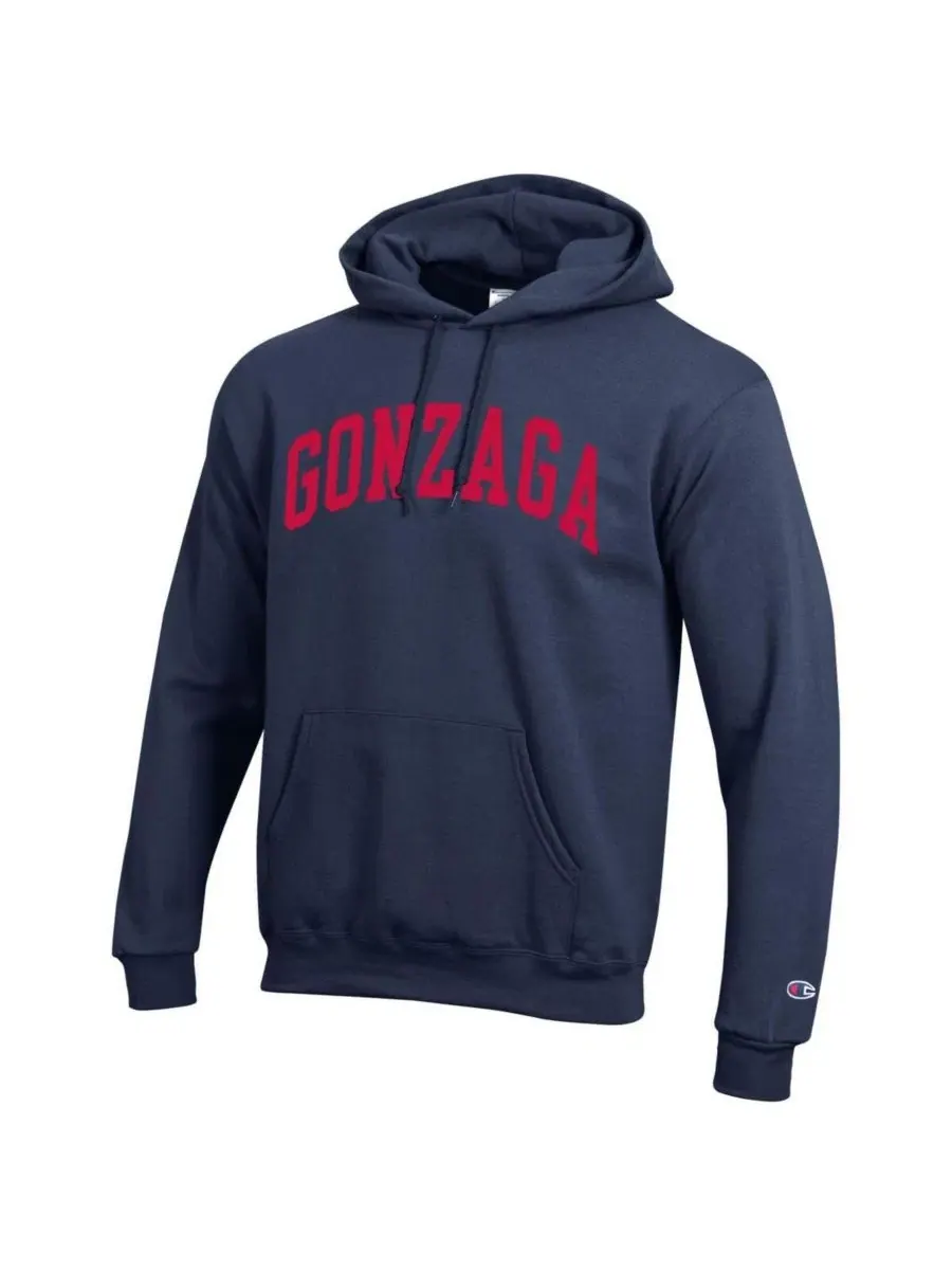 Худи-пуловер с флисовой подкладкой Gonzaga Bulldogs Champion — изображение 2 из 3, темно-синий