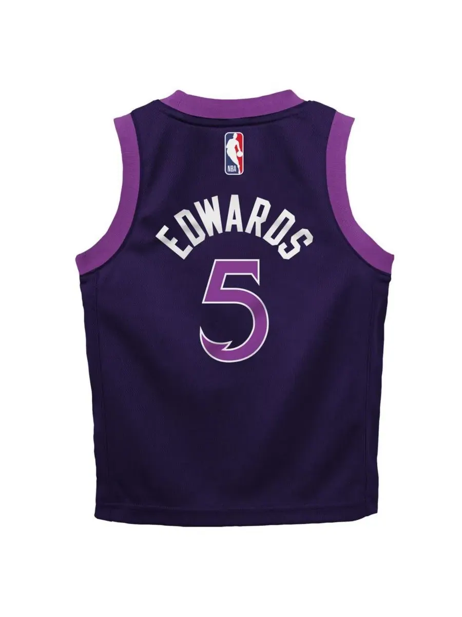 Детский баскетбольный джерси Anthony Edwards Purple Minnesota Timberwolves 2025/26 City Edition — изображение 3 из 3