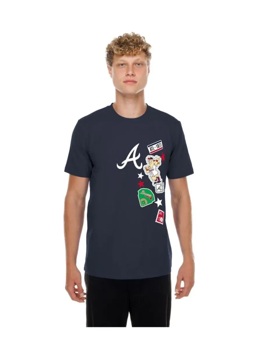 Футболка с принтом Atlanta Braves City Patch New Era