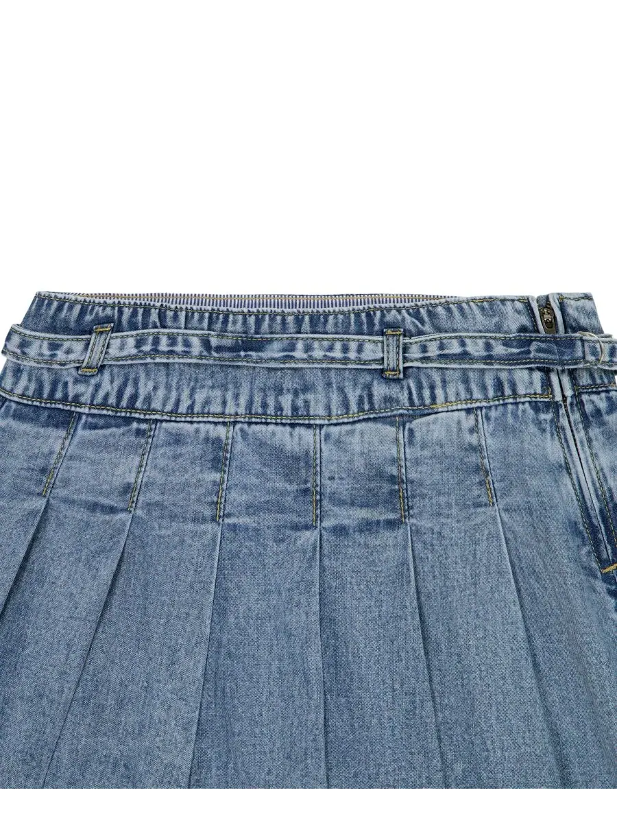 Юбка для девочек с поясом и плиссе Tommy Hilfiger, Lexington Wash — 4