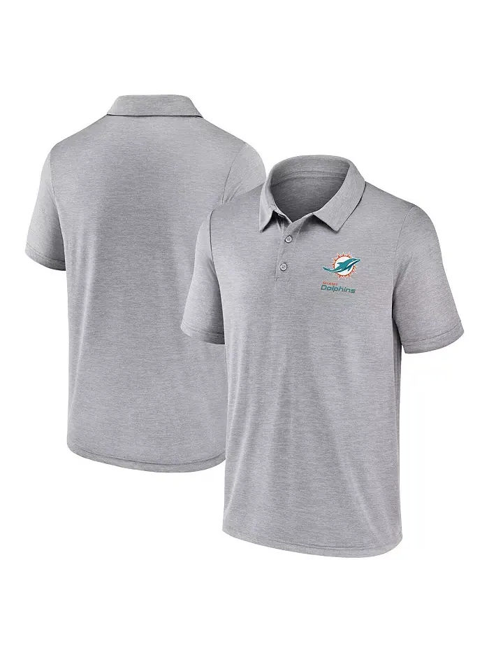 Мужская серая поло Miami Dolphins Making Waves Fanatics