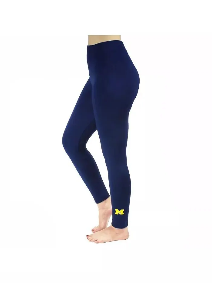 Женские флисовые леггинсы Navy Michigan Wolverines ZooZatz