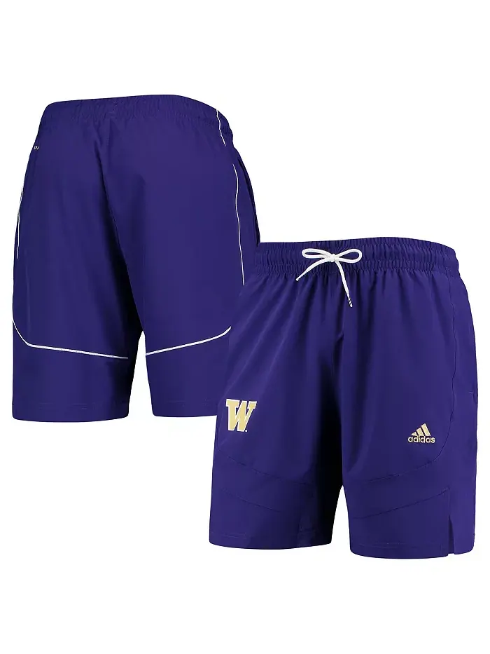 Мужские шорты для баскетбола Washington Huskies Swingman AEROREADY фиолетового цвета adidas — изображение 2 из 4