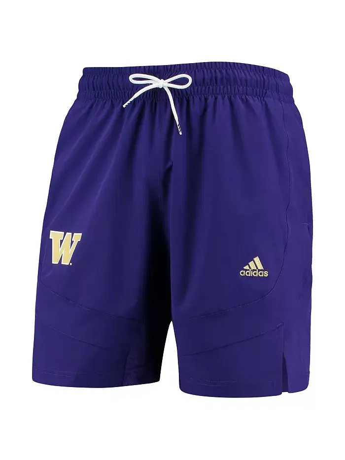 Мужские шорты для баскетбола Washington Huskies Swingman AEROREADY фиолетового цвета adidas — изображение 3 из 4