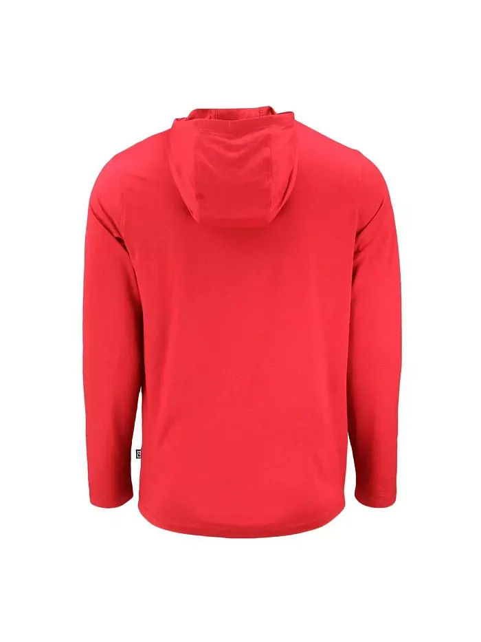 Мужская красная толстовка с длинным рукавом Ole Miss Rebels Coastline Epic Comfort Eco Cutter & Buck — изображение 2 из 3