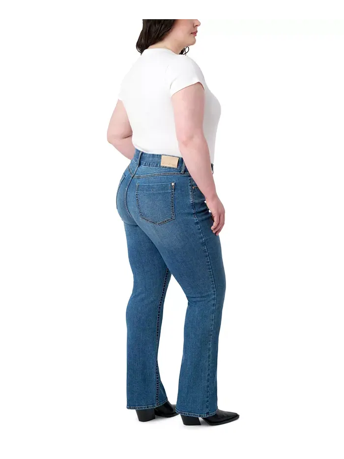 Джинсы Bootcut Plus Size с вырезом на животе Seven7 — изображение 2 из 3
