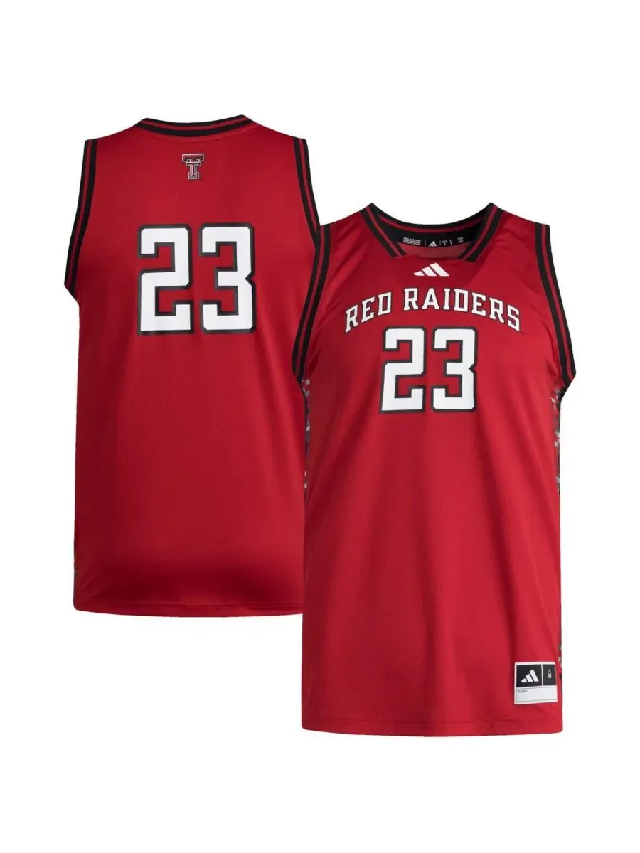 Adidas Мужская красная реплика майки Swingman команды Texas Tech Red Raiders