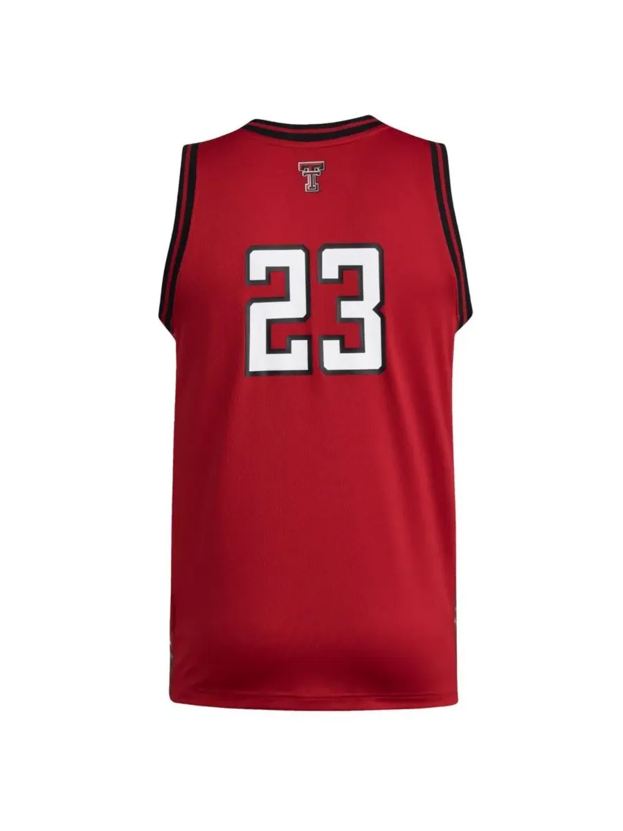 Adidas Мужская красная реплика майки Swingman команды Texas Tech Red Raiders — изображение 3 из 3, красный