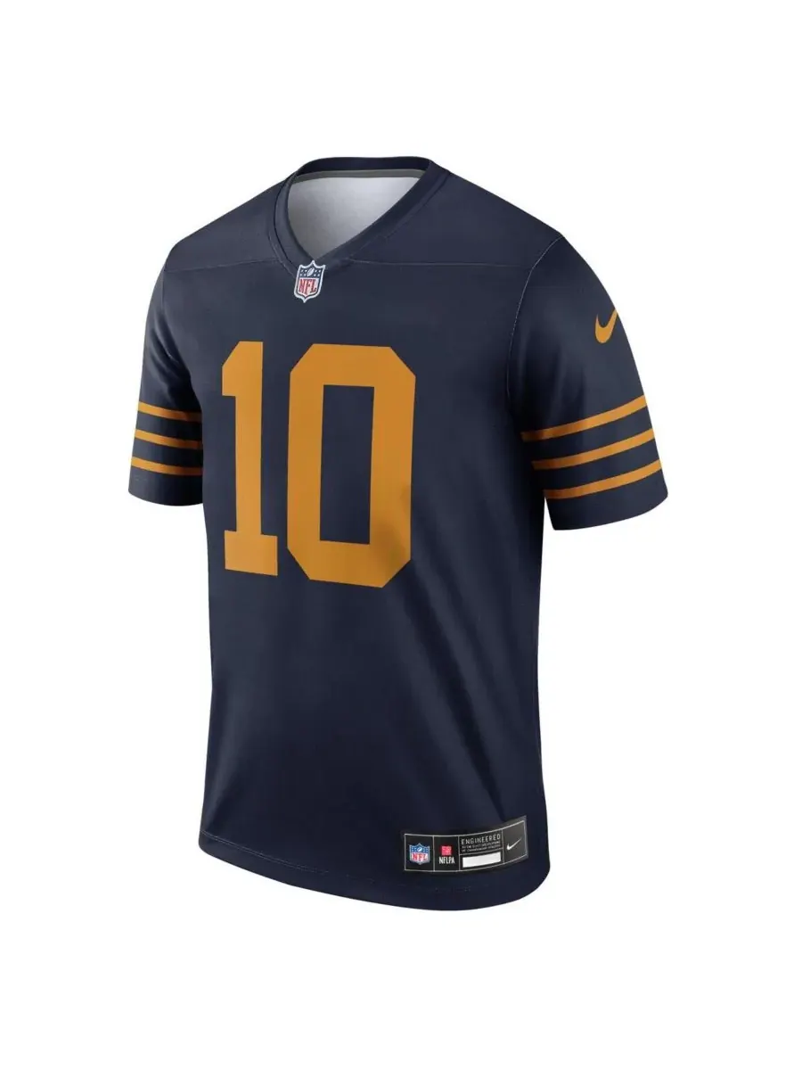 Nike Мужская футболка Jordan Love Navy Green Bay Packers The 1923 Classic Legend Player Dri-FIT — изображение 2 из 3