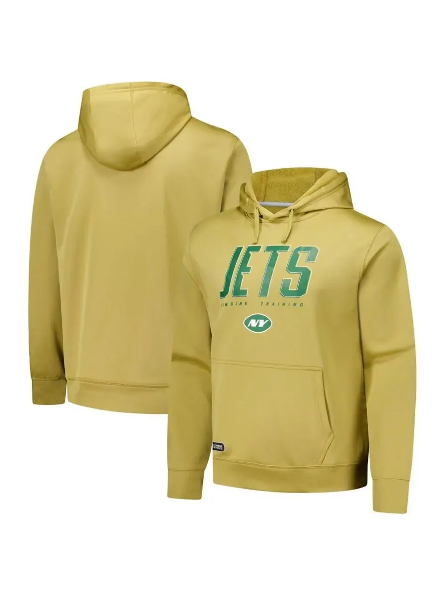 Outerstuff Мужская толстовка цвета хаки с капюшоном New York Jets Top Ranked