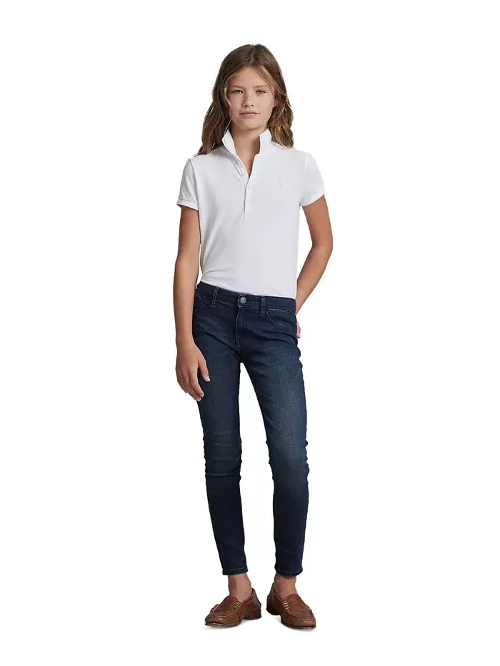 Джинсовые леггинсы Big Girls Aubrie с пятью карманами Polo Ralph Lauren — изображение 4 из 5