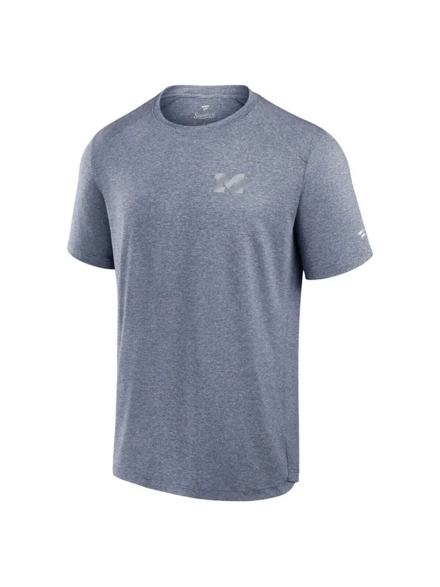 Fanatics Мужская темно-синяя футболка с символикой команды Michigan Wolverines Front Office Tech — изображение 2 из 3