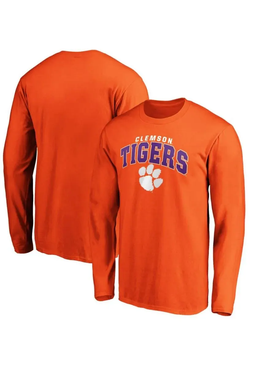 Fanatics Мужская оранжевая футболка с длинным рукавом Clemson Tigers Steady