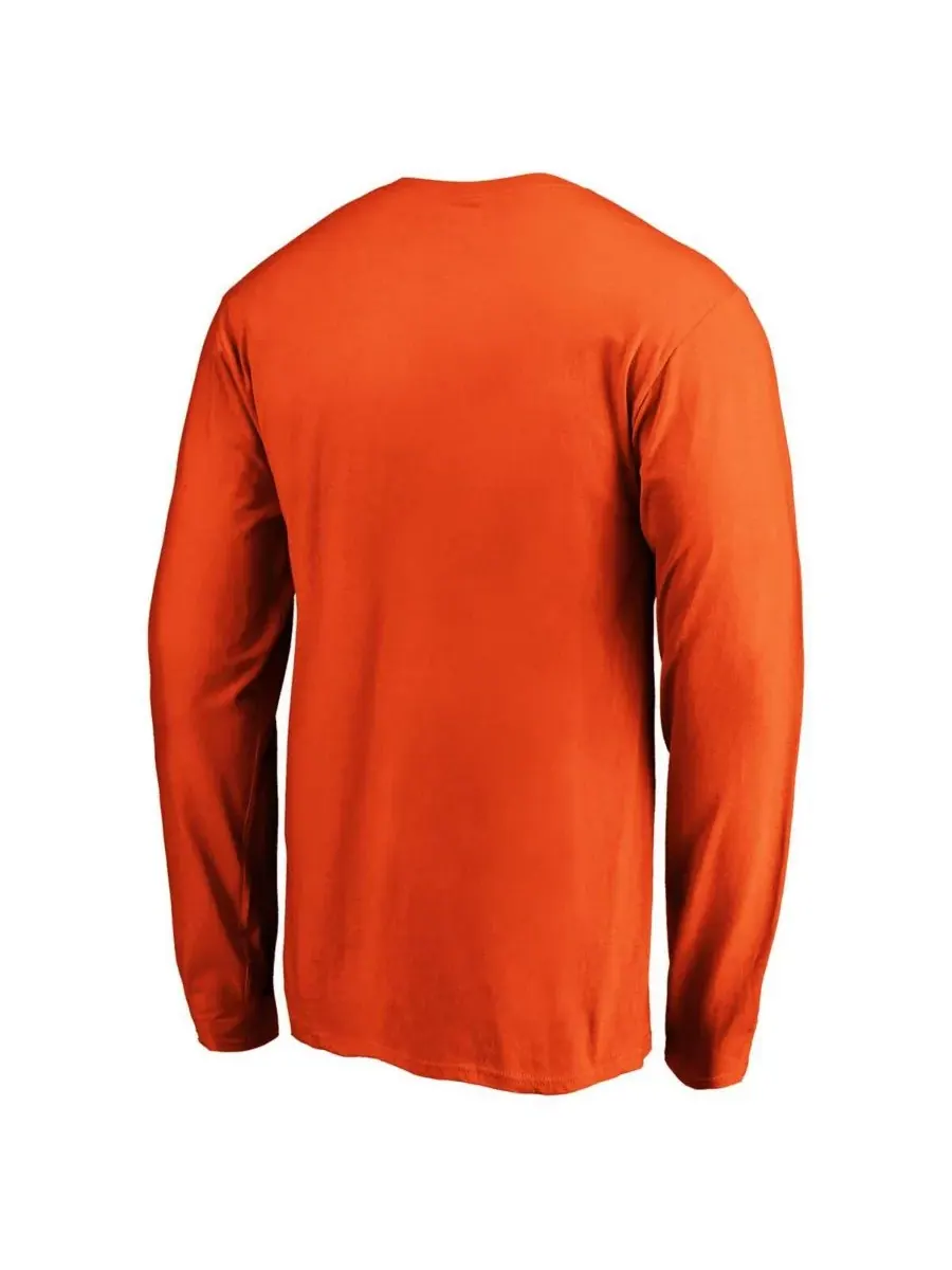 Fanatics Мужская оранжевая футболка с длинным рукавом Clemson Tigers Steady — изображение 3 из 3, оранжевый