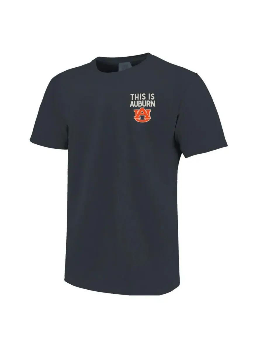 Image One Мужская и женская футболка Navy Auburn Tigers Hyper Local This Is War Eagle — изображение 3 из 3, темно-синий