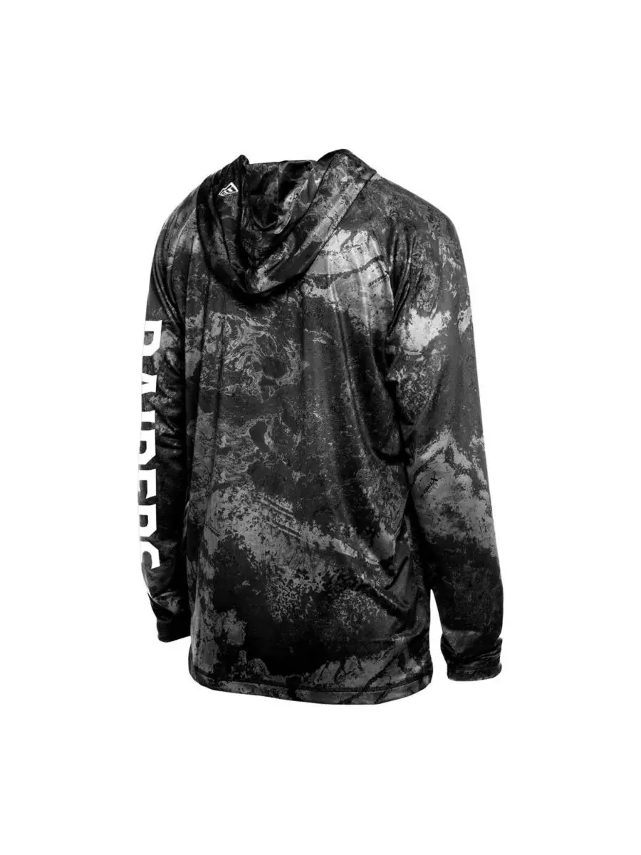 New Era Мужская черная футболка с длинными рукавами и капюшоном Las Vegas Raiders Realtree Xtreme — изображение 2 из 3