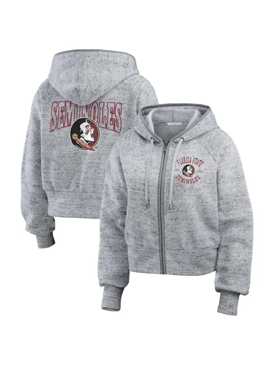 WEAR by Erin Andrews Женская толстовка на молнии с рукавами реглан и принтом "Spkle Double-Hit"