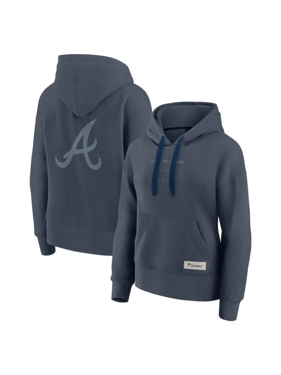 Fanatics Женская синяя толстовка с капюшоном Atlanta Braves Elements Future Ground Subtle Tonal