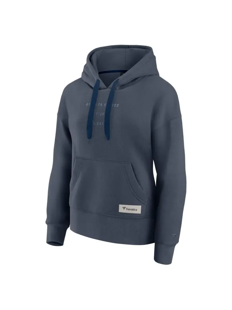 Fanatics Женская синяя толстовка с капюшоном Atlanta Braves Elements Future Ground Subtle Tonal — изображение 2 из 3