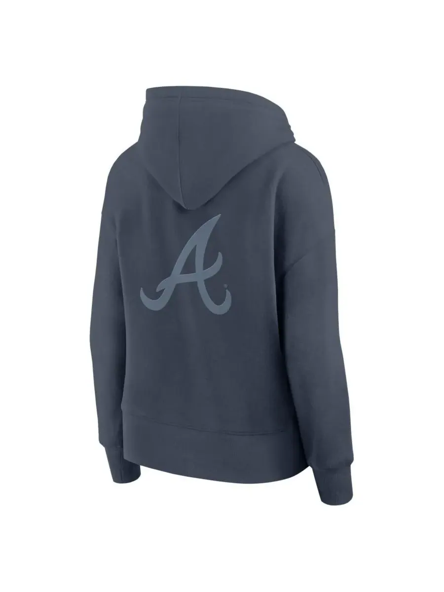 Fanatics Женская синяя толстовка с капюшоном Atlanta Braves Elements Future Ground Subtle Tonal — изображение 3 из 3