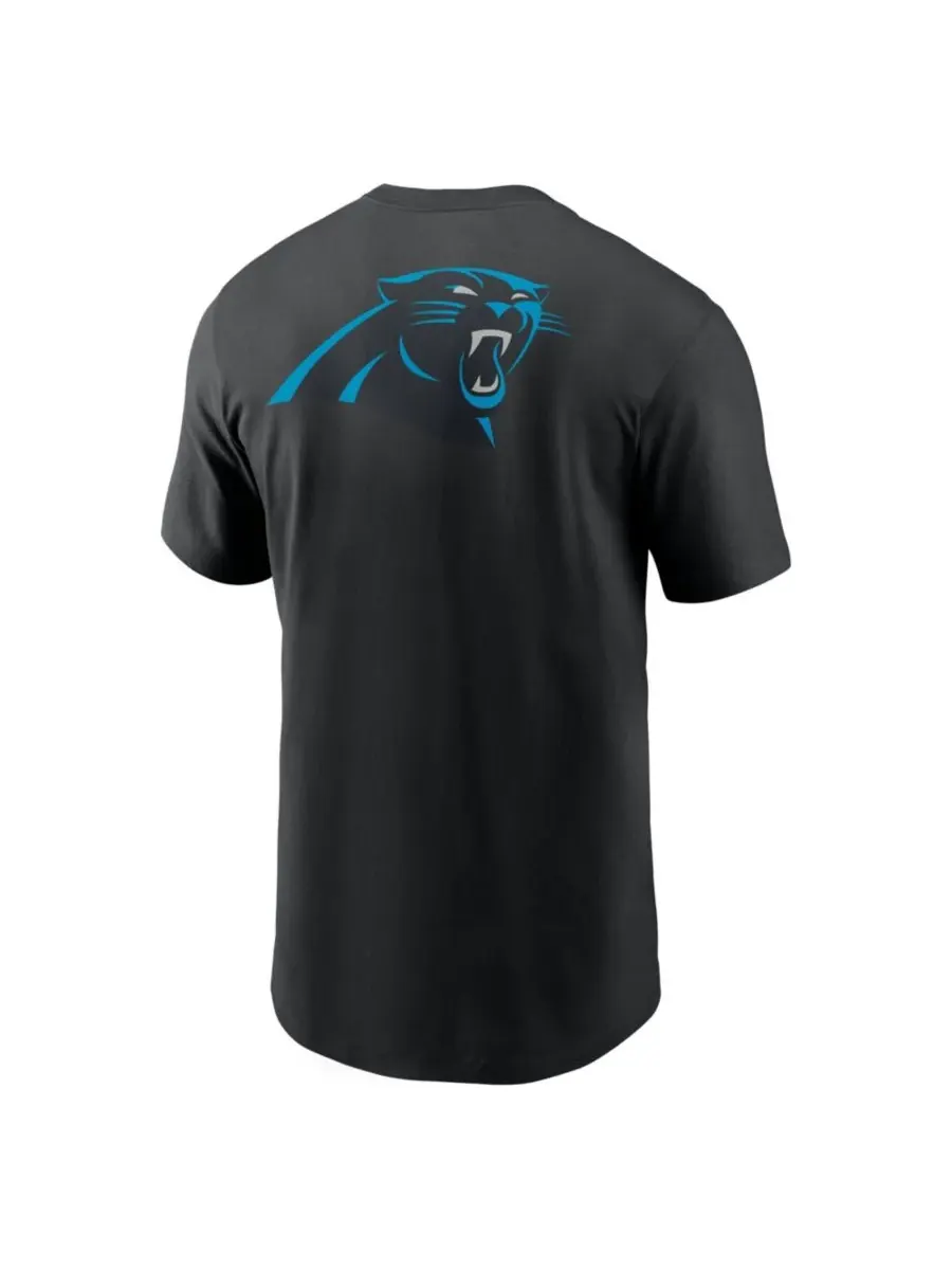 Nike Мужская черная футболка Carolina Panthers Rewind с изображением спереди и сзади — изображение 5 из 5, черный