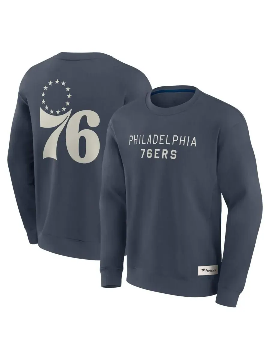 Fanatics Мужская синяя толстовка Philadelphia 76ers Elements Future Ground с надписью Elements